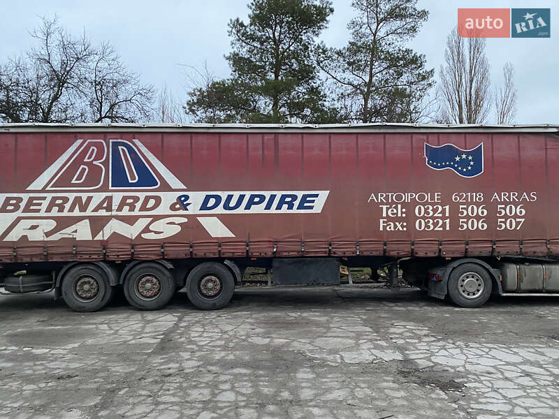 Тентований борт (штора) - напівпричіп Samro S338SH 1999 в Кам'янському