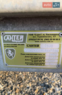 Тентований борт (штора) - прицеп Сантей 3000 2020 в Львові