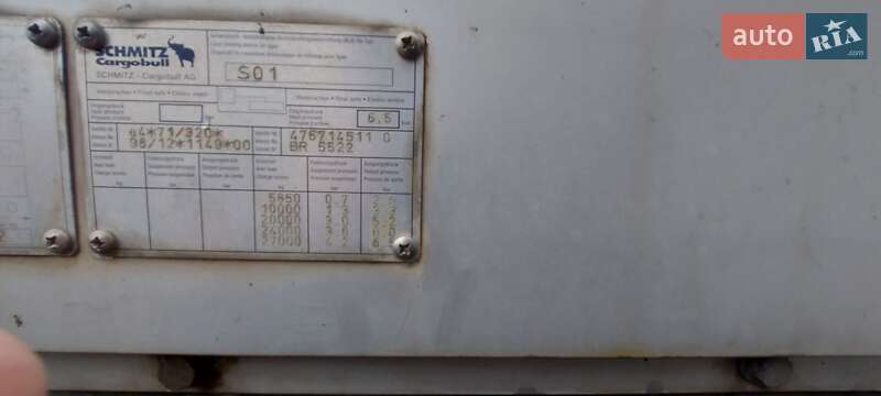 Борт Schmitz Cargobull S01 2003 в Львові