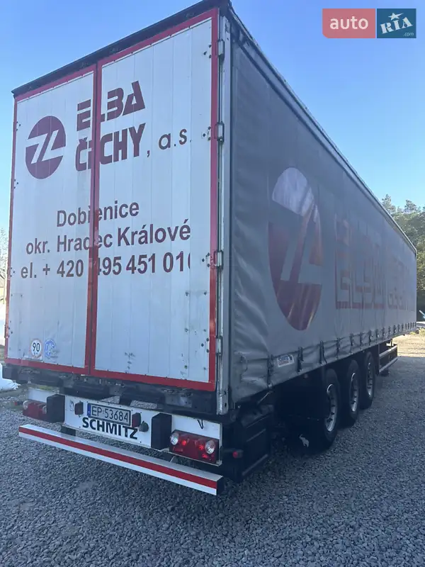 Тентованный борт (штора) - полуприцеп Schmitz Cargobull S01 2005 в 