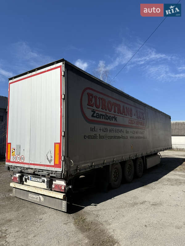 Тентований борт (штора) - напівпричіп Schmitz Cargobull S01 2008 в Бережанах