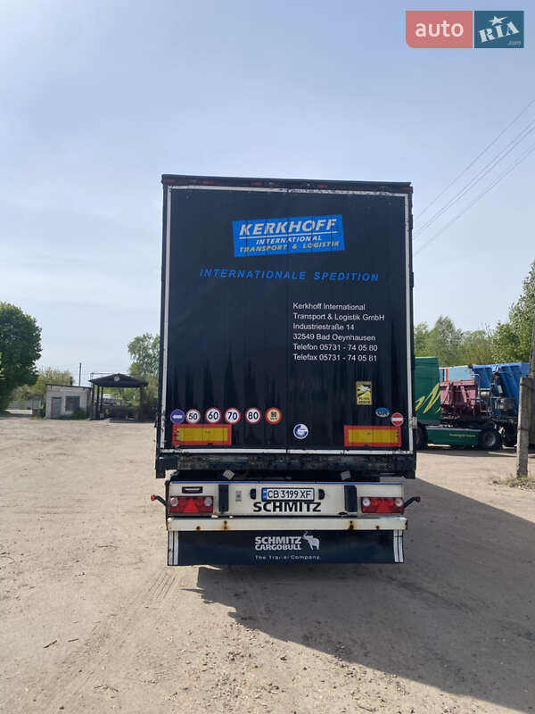 Тентованный борт (штора) - полуприцеп Schmitz Cargobull S01 2008 в Борзне фото 4 Тентованный борт (штора) - полуприцеп Schmitz Cargobull S01 2008 в Борзне