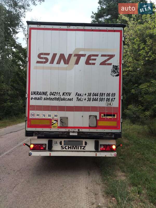 Тентований борт (штора) - напівпричіп Schmitz Cargobull S01 2008 в Києві