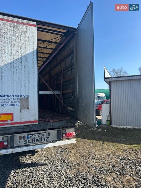 Тентованный борт (штора) - полуприцеп Schmitz Cargobull S01 2008 в Ковеле