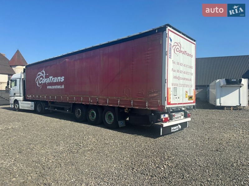 Тентованный борт (штора) - полуприцеп Schmitz Cargobull S01 2007 в Луцке