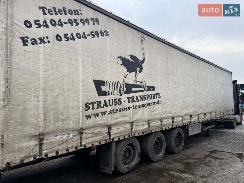 Тентованный борт (штора) - прицеп Schmitz Cargobull S01 2005 в Новоселице