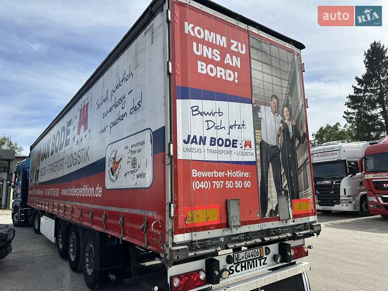 Тентований борт (штора) - напівпричіп Schmitz Cargobull SCB S3T 2016 в Калуші