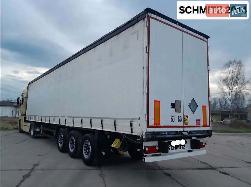 Тентований борт (штора) - напівпричіп Schmitz Cargobull SCB S3T 2014 в Чорноморську