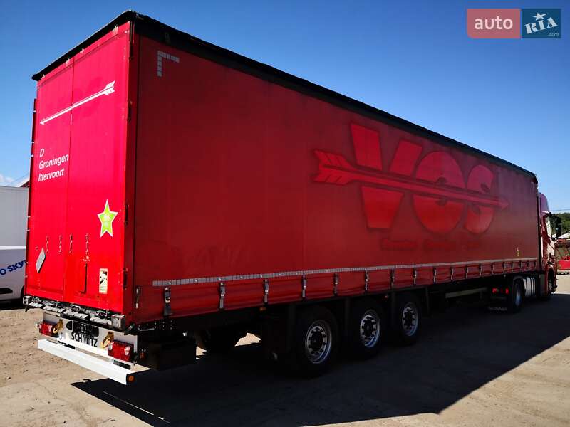 Тентований борт (штора) - напівпричіп Schmitz Cargobull SCB S3T 2016 в Кам'янському