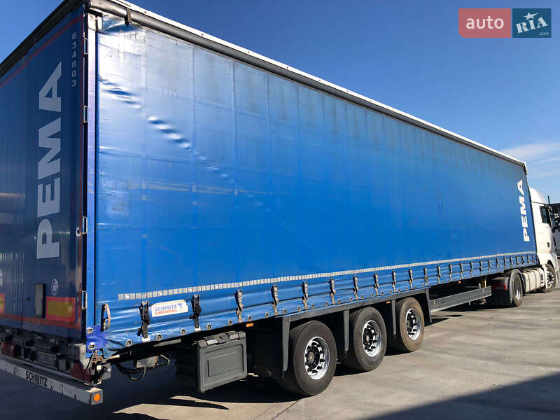 Тентований борт (штора) - напівпричіп Schmitz Cargobull SCB S3T 2014 в Луцьку
