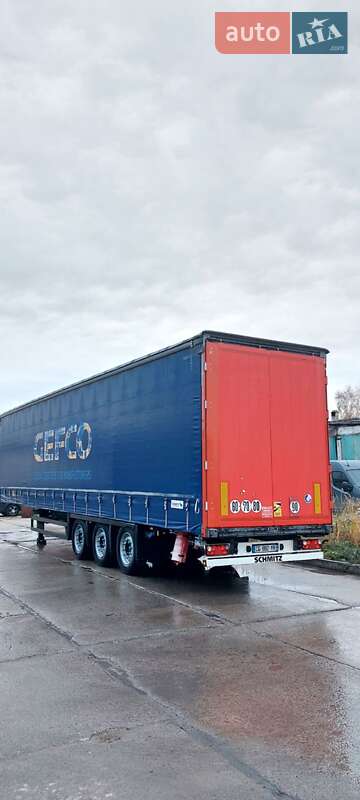 Тентований борт (штора) - напівпричіп Schmitz Cargobull SCB S3T 2012 в Надвірній