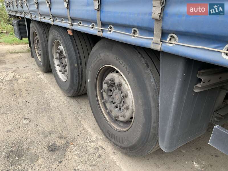 Тентований борт (штора) - напівпричіп Schmitz Cargobull SCS 24/L 2008 в Ковелі