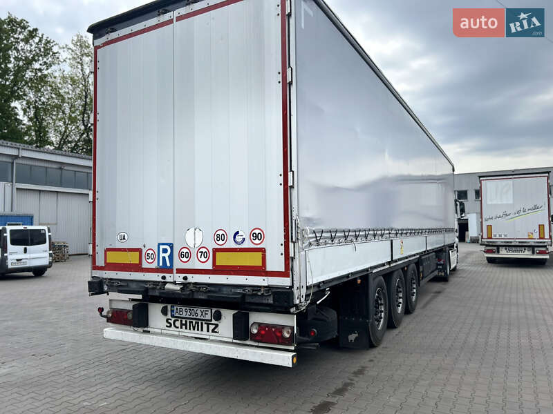 Тентований борт (штора) - напівпричіп Schmitz Cargobull SCS 24/L 2013 в 