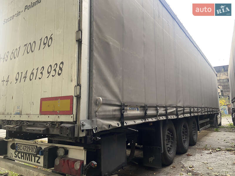 Тентований борт (штора) - напівпричіп Schmitz Cargobull SCS 24/L 2008 в Львові