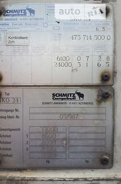 Ізотермічна будка Schmitz Cargobull SKO 24 1991 в Миколаєві