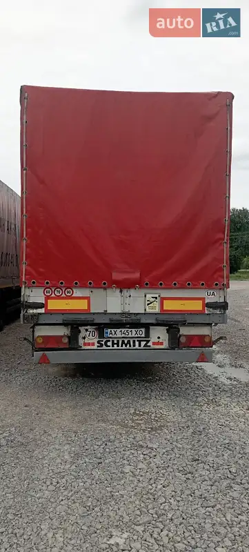 Тентованный борт (штора) - полуприцеп Schmitz Cargobull SO1 2003 в 