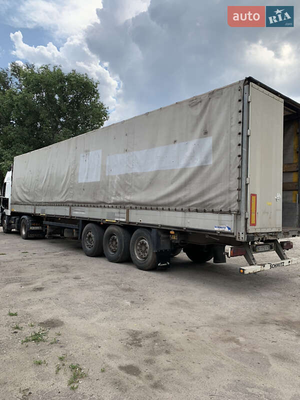 Тентованный борт (штора) - полуприцеп Schmitz S-01 2004 в Днепре