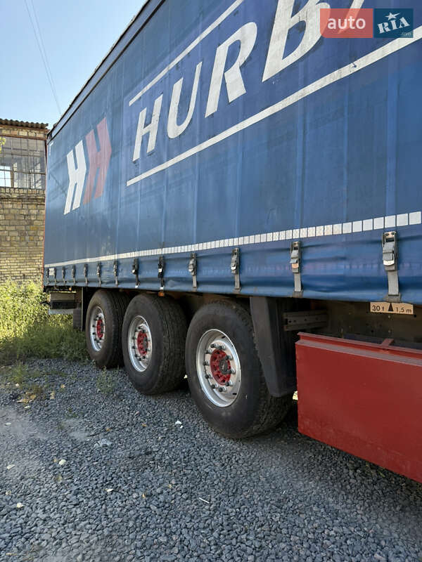 Тентованный борт (штора) - полуприцеп Schmitz S-01 2008 в Киеве