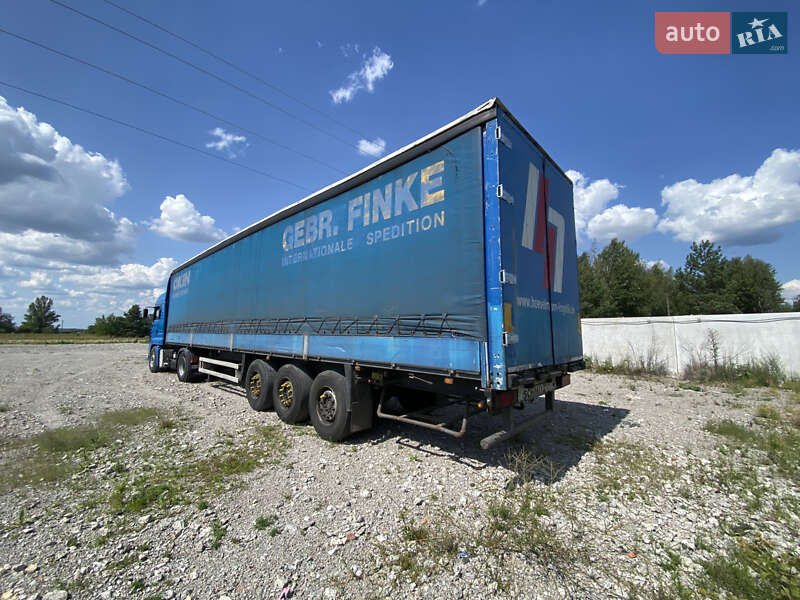 Тентований борт (штора) - напівпричіп Schmitz S-01 2002 в Пилиповичах