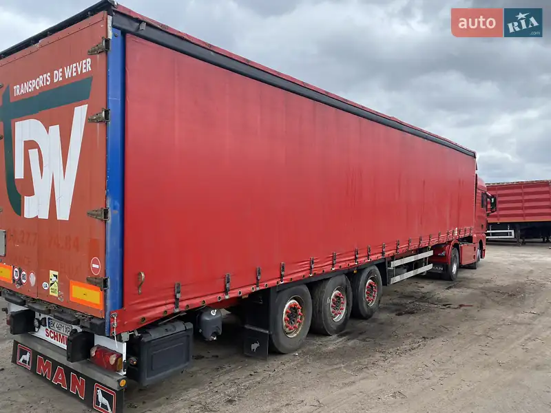Тентованный борт (штора) - полуприцеп Schmitz SCS 24 2004 в 