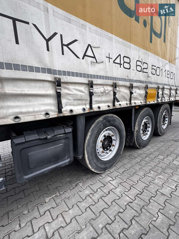 Тентований борт (штора) - напівпричіп Schmitz SCS 24 2013 в Луцьку