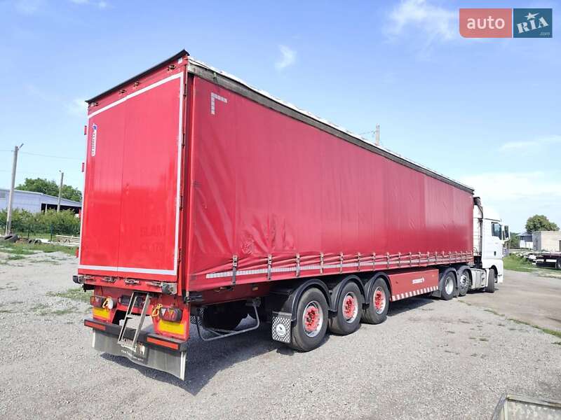 Тентований борт (штора) - напівпричіп Schmitz SCS 24L-1362EB 2010 в Умані