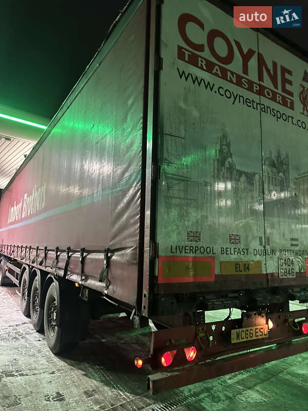 Тентований борт (штора) - напівпричіп Schmitz SCS 24L-1362EB 2010 в Рівному