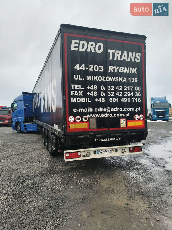 Тентованный борт (штора) - полуприцеп Schwarzmuller J-Serie 2013 в Луцке