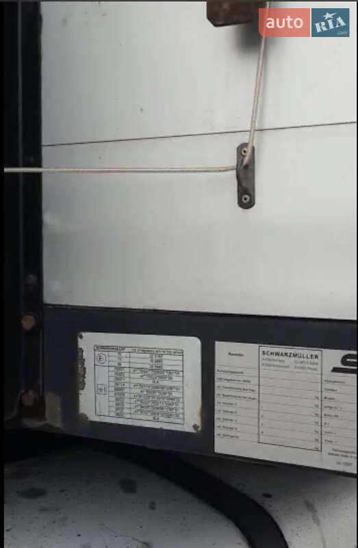 Тентованный борт (штора) - полуприцеп Schwarzmuller S1 2012 в Любомле