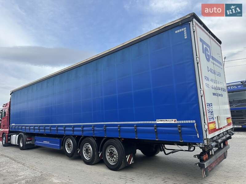 Тентований борт (штора) - напівпричіп Schwarzmuller S1 2017 в Калуші