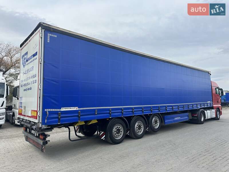 Тентований борт (штора) - напівпричіп Schwarzmuller S1 2017 в Калуші