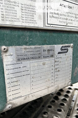 Тентований борт (штора) - напівпричіп Schwarzmuller SAP 2008 в Міжгір'ї