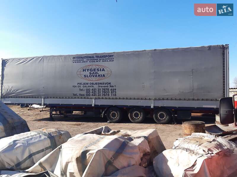 Тентованный борт (штора) - полуприцеп Schwarzmuller SPA-3E 2001 в Золотоноше