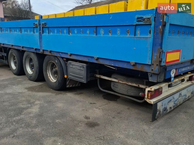 Бортовой полуприцеп Schwarzmuller SPA 2002 в Прилуках