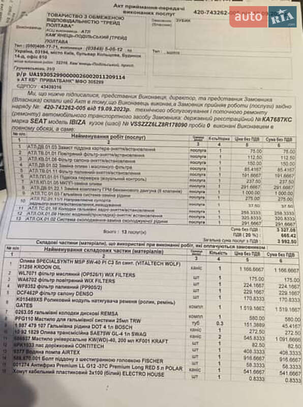 Хетчбек SEAT Ibiza 2008 в Кам'янець-Подільському фото 10 Хетчбек SEAT Ibiza 2008 в Кам'янець-Подільському