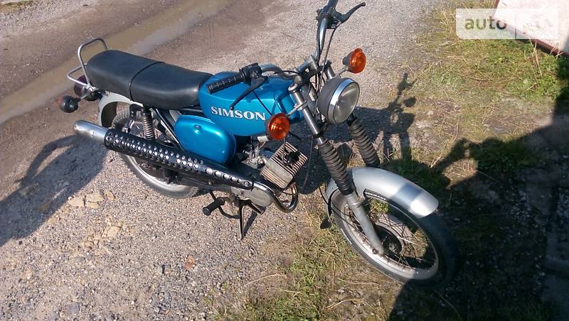 Мотоцикл Позашляховий (Enduro) Simson S51 1991 в 