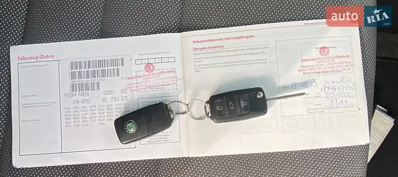 Универсал Skoda Fabia 2009 в Гнивани документ