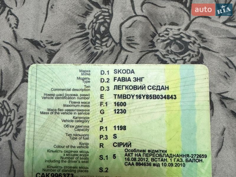 Седан Skoda Fabia 2004 в Києві