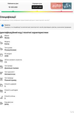 Внедорожник / Кроссовер Skoda Karoq 2017 в 