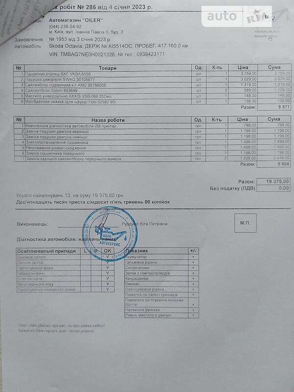 Лифтбек Skoda Octavia 2016 в Василькове фото 55 Лифтбек Skoda Octavia 2016 в Василькове