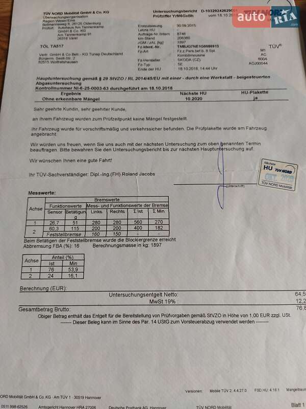 Універсал Skoda Octavia 2015 в Шептицькому