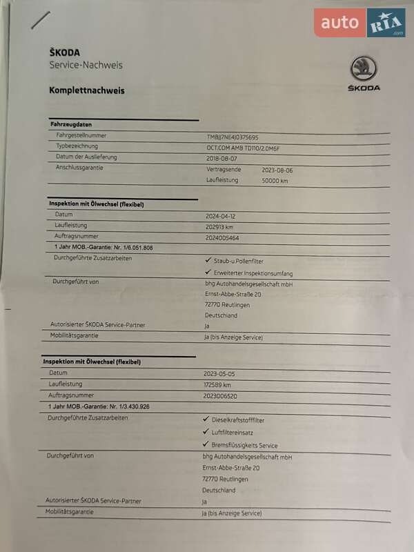 Универсал Skoda Octavia 2018 в Стрые