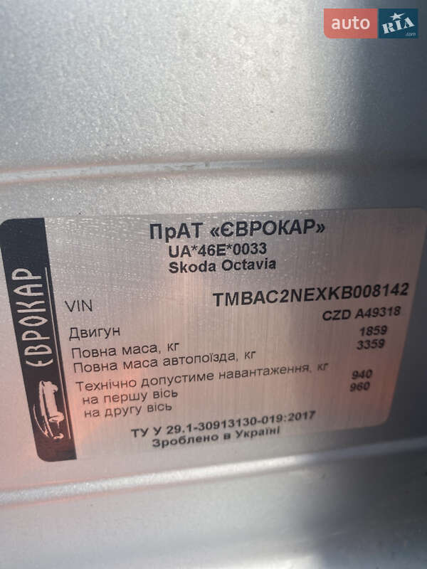 Ліфтбек Skoda Octavia 2019 в Дніпрі