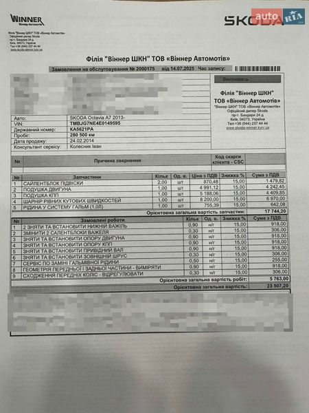 Универсал Skoda Octavia 2014 в Киеве
