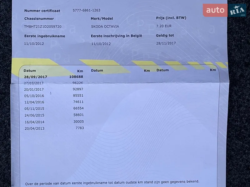 Універсал Skoda Octavia 2013 в Рівному документ 2 фото Універсал Skoda Octavia 2013 в Рівному документ
