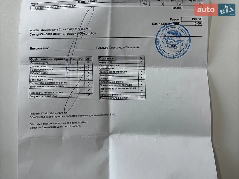 Универсал Skoda Octavia 2012 в Белогородке документ