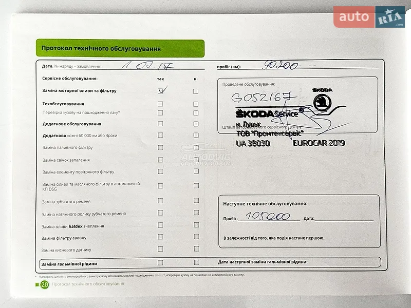 Лифтбек Skoda Octavia 2014 в Луцке документ