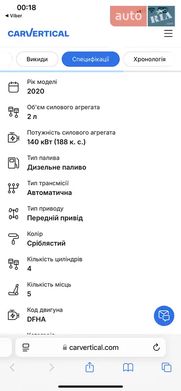 Лифтбек Skoda Superb 2020 в Кривом Роге документ