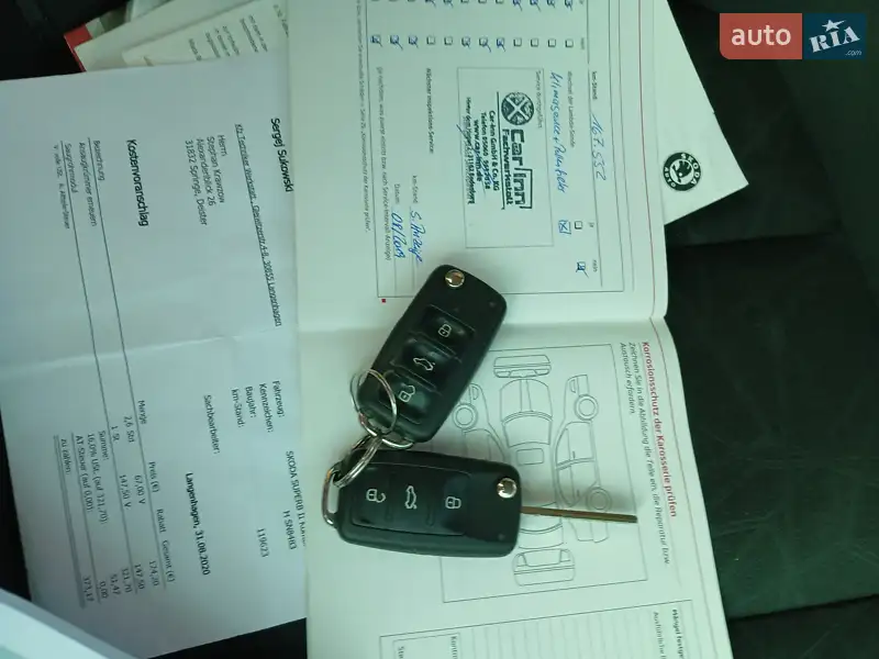 Универсал Skoda Superb 2011 в Одессе документ