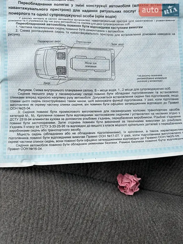 Мінівен SsangYong Rodius 2007 в Шепетівці документ